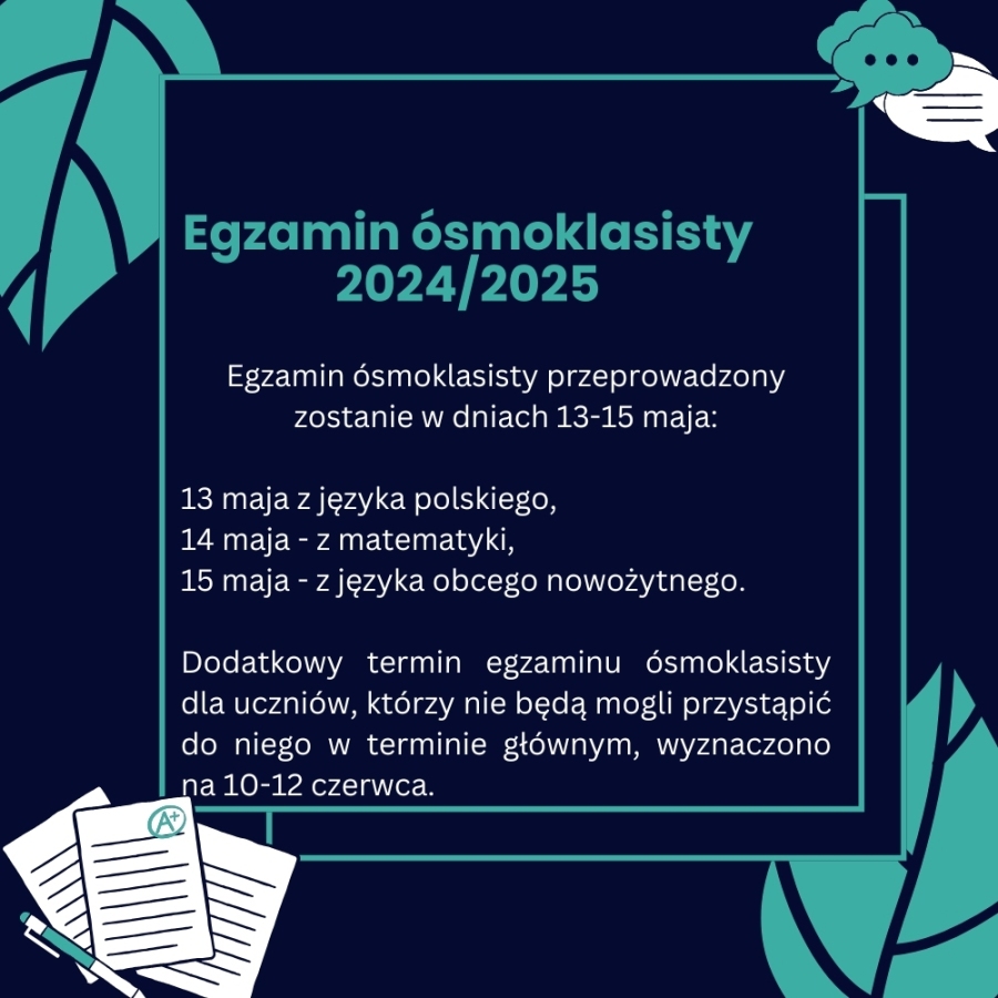 Egzamin ósmoklasisty 2024/2025