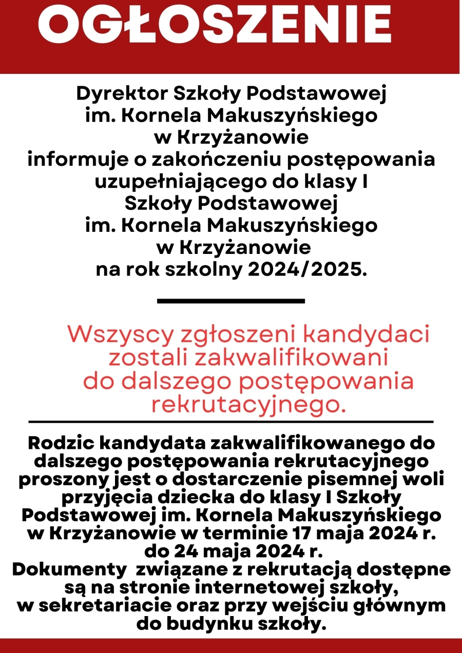 Ogłoszenie