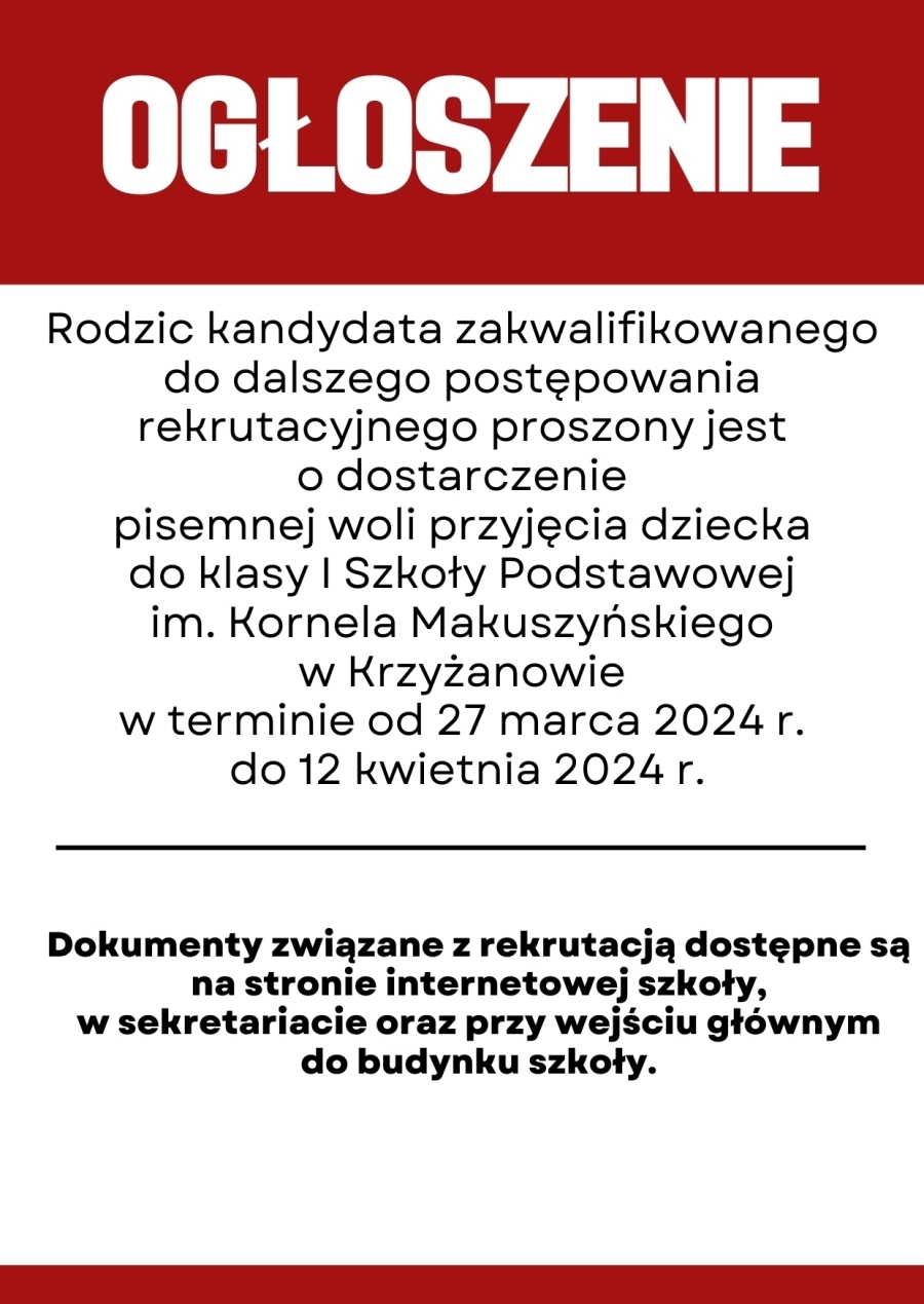 Ogłoszenie